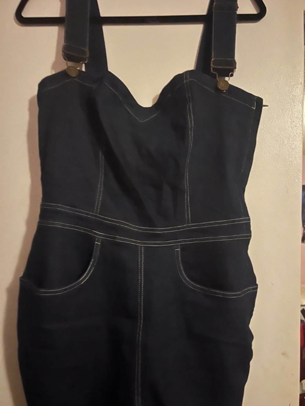 Collectif Denise Dungarees Overalls Medium UK 12 US 8 New